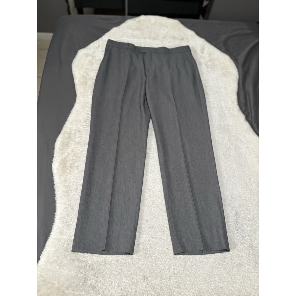 Ballin Comfort Eze Mens Gray Straight‎ Dress Pants Size 36x30 Formal